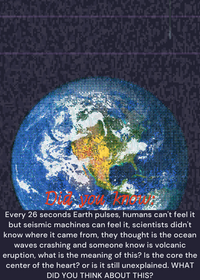 Space fact - earth hearbeat
