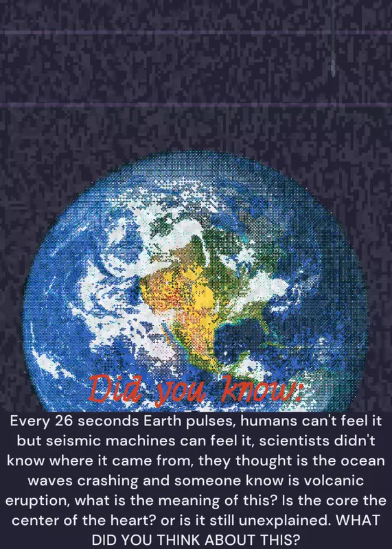 Space fact - earth hearbeat by @ayelden26_2