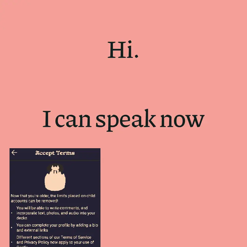 Hi. I can now speak. by @vibingdeathzz