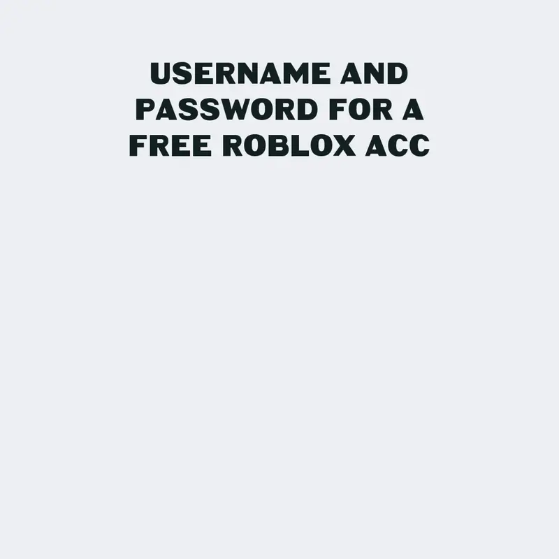 Free roblox acc by @SpritCreator