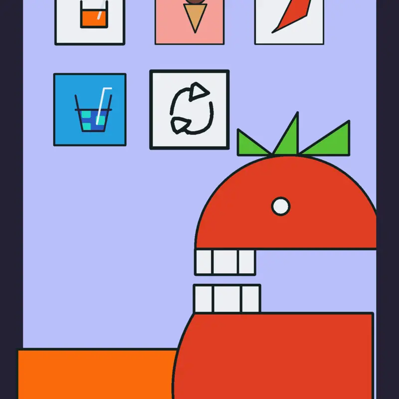 Hungry Tomato by @Blob_bot_244