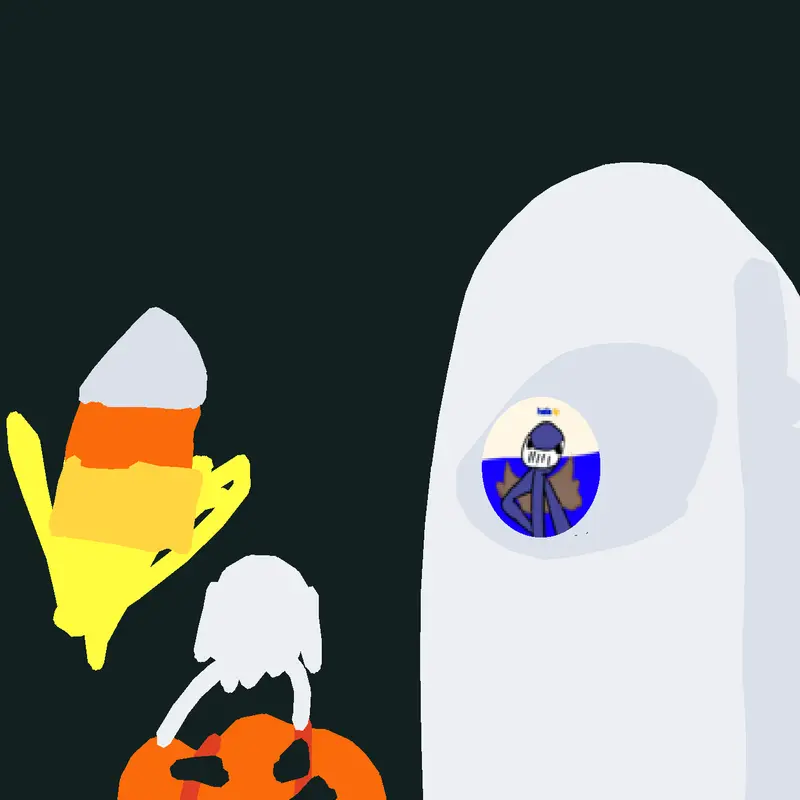 Halloween candy-eating battle by @Leonmu_500