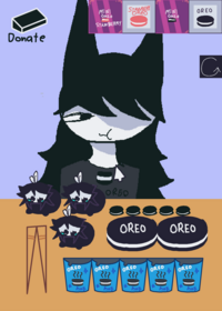 cute game miss circle eating
