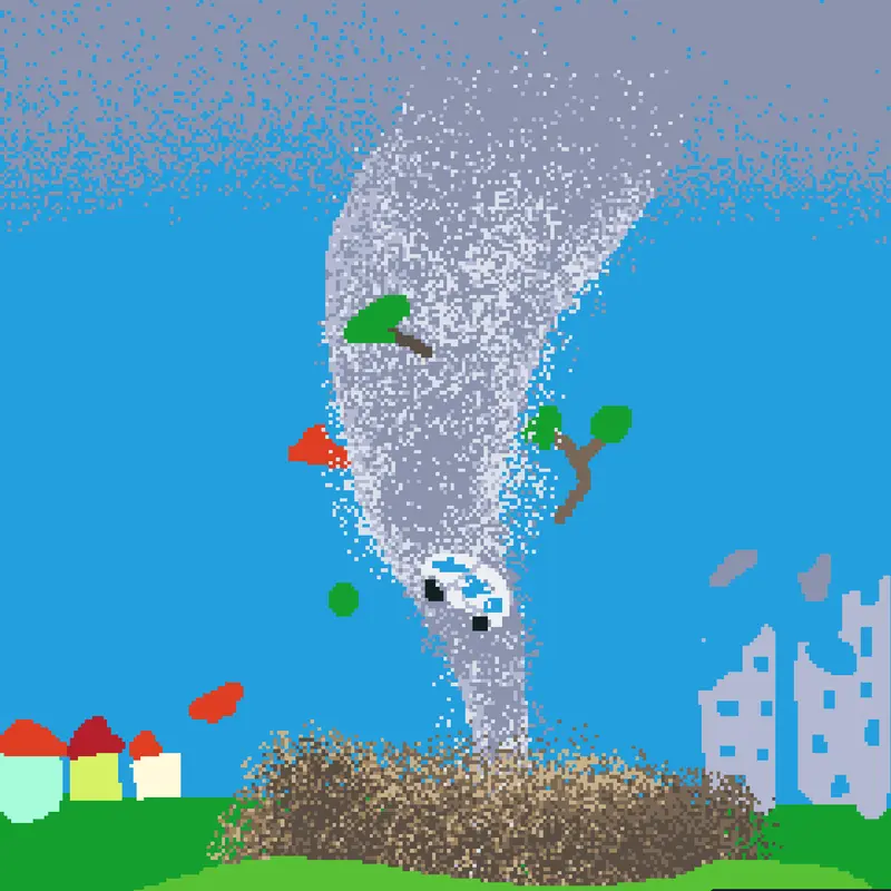Tornado simulator by @retrapp