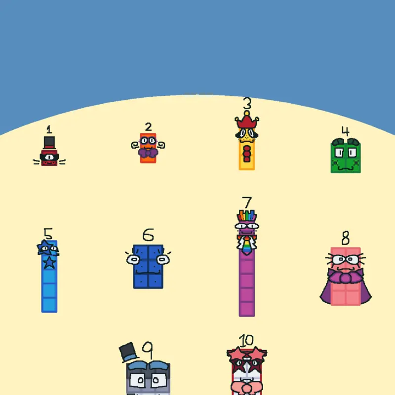 an unofficial Numberblocks band retake by @The_Entity-2025