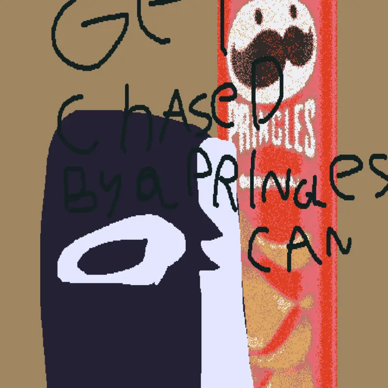 Get chased by a Pringles can! by @gotta_sweep