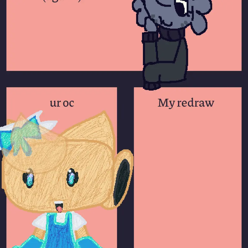 Redrawing ocs by @Fan_moonshell