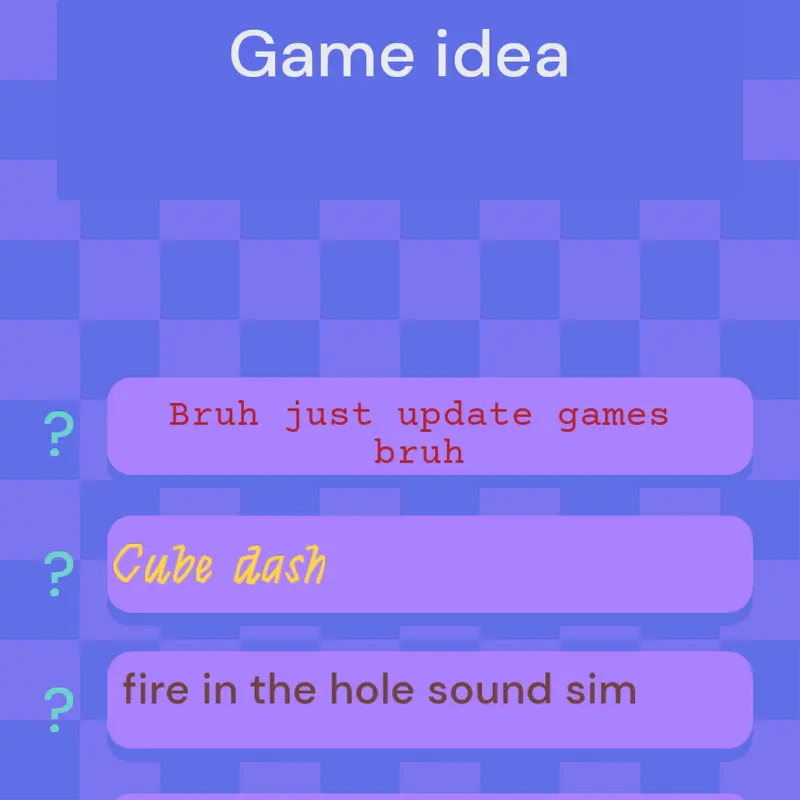 Game by @Lupam