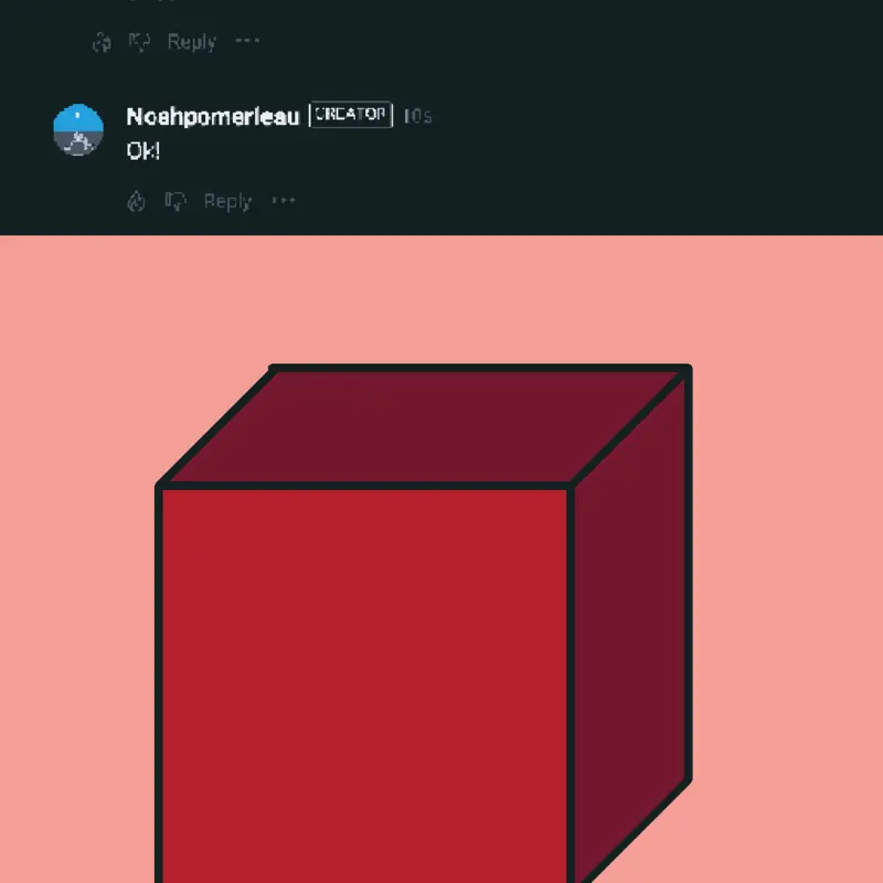Someone telled me to do cube so I did it by @Noahpomerleau