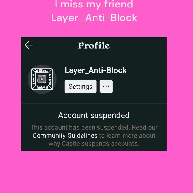 suspended by @Layer_Anti-Block
