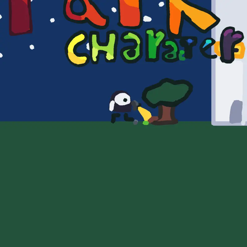 El parque Character noche by @AnonEmu75