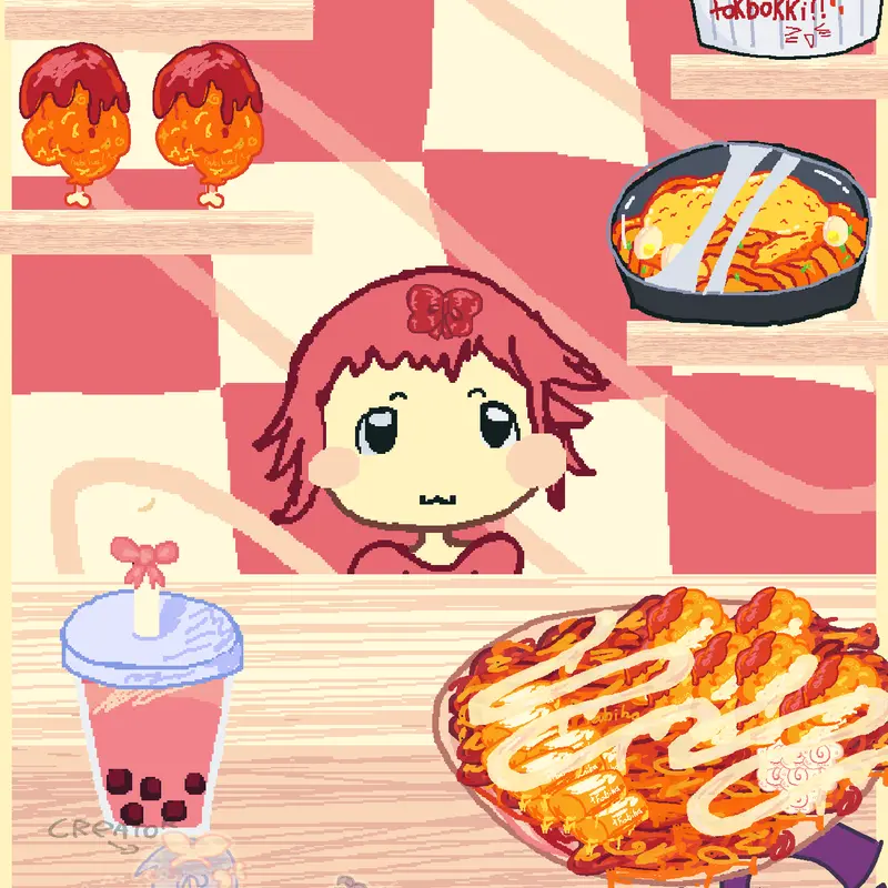 Ponyo eats!! by @AmeliaFermin