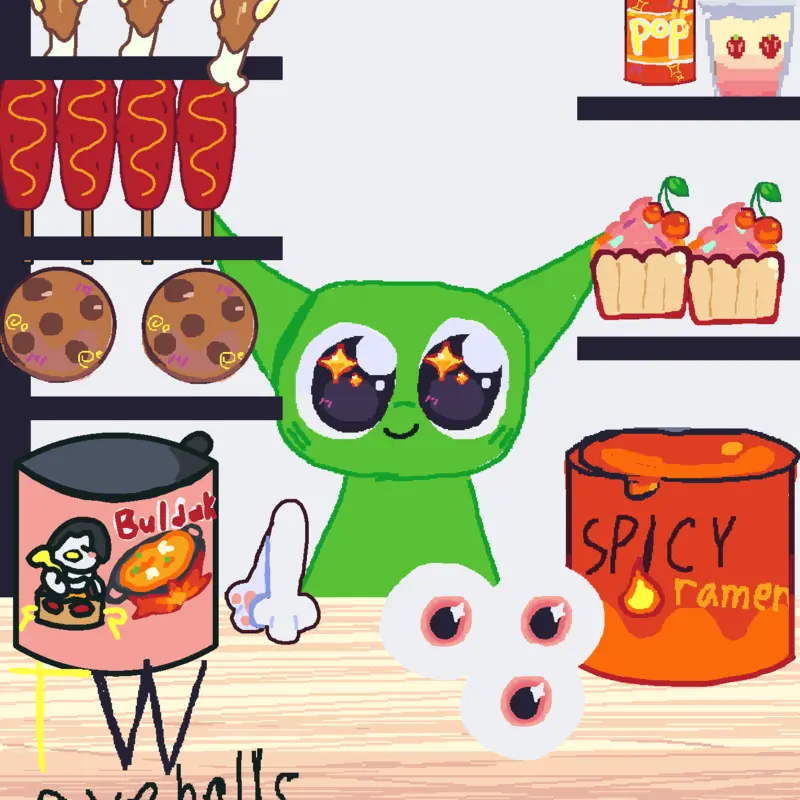 Mukbang (i made a fanmade sprunki oc) by @takin_break_frm_castle