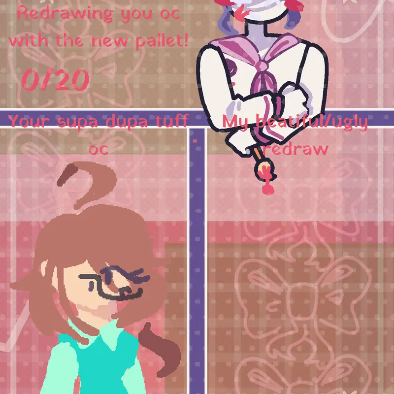 Oh cool, redrawing OCs!! by @DemonicPeanut
