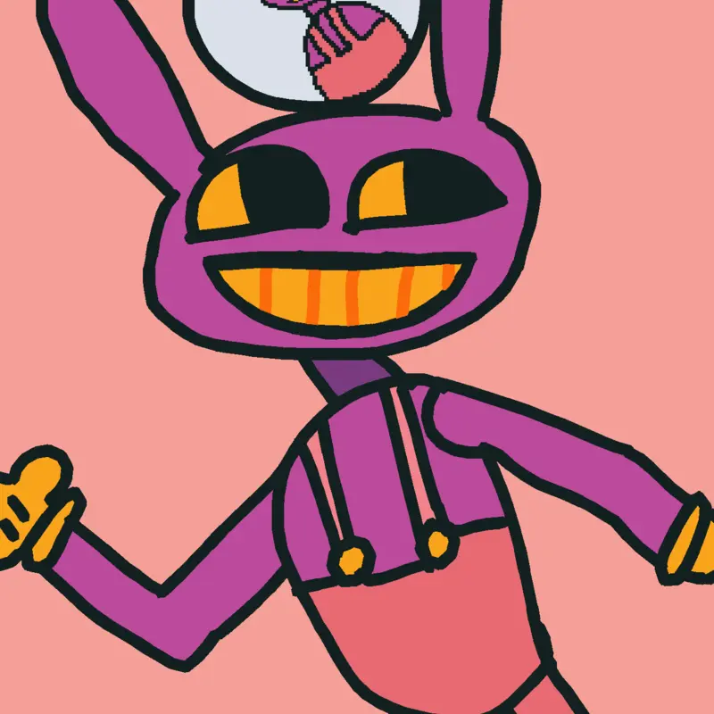 Here is the Drawing of Jax by @funnyBunnyOnCastle