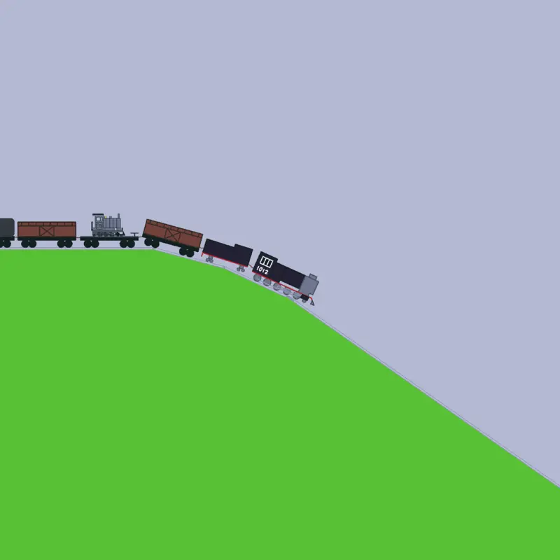 Freight train crash by @thethommans