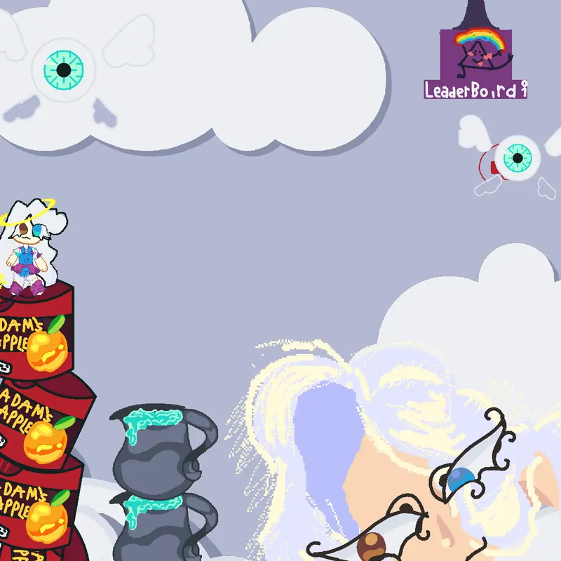 Mukbang angel by @purpel_cat