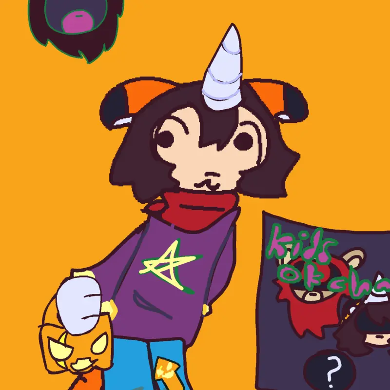 Buddytheunicorn oc by @bigtiger_back