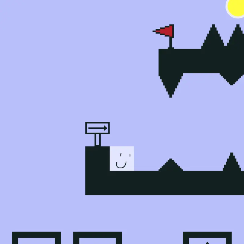 Cube game level 1: start by @Ballistic_king
