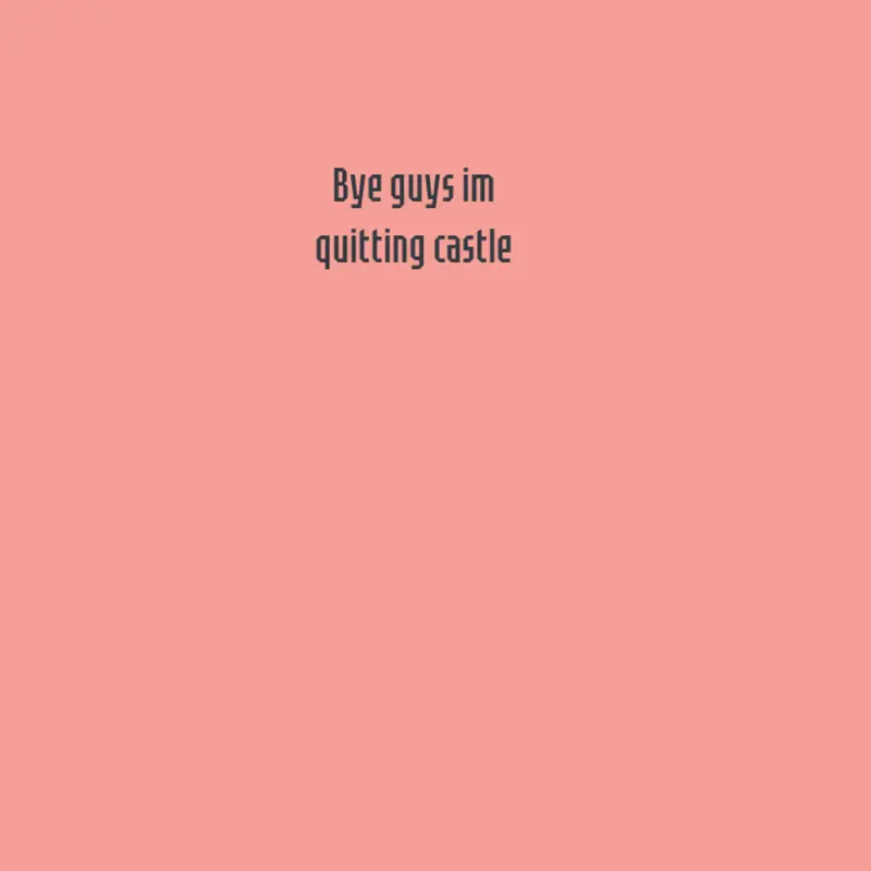 Bye guys. I wont see you again by @ILoveCastle6273