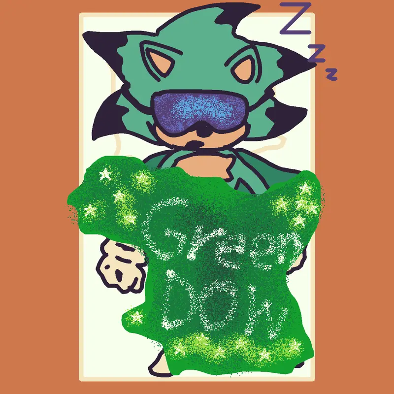 Tuxy is sleeping! by @DimoTuxii