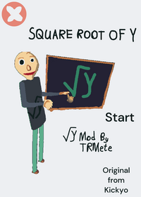 SQUARE ROOT OF Y Baldi mod