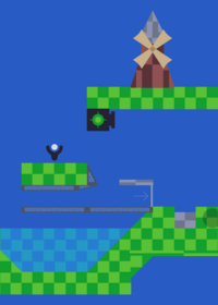 (fireball laser, water 1x1) golf