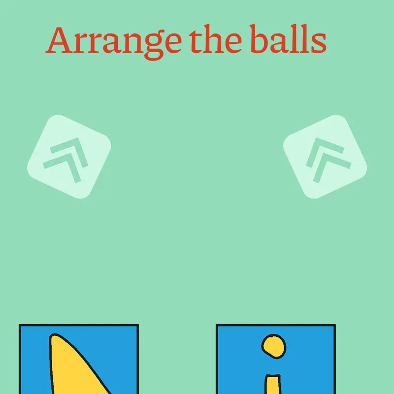 Arrange the balls by @maxtutorial