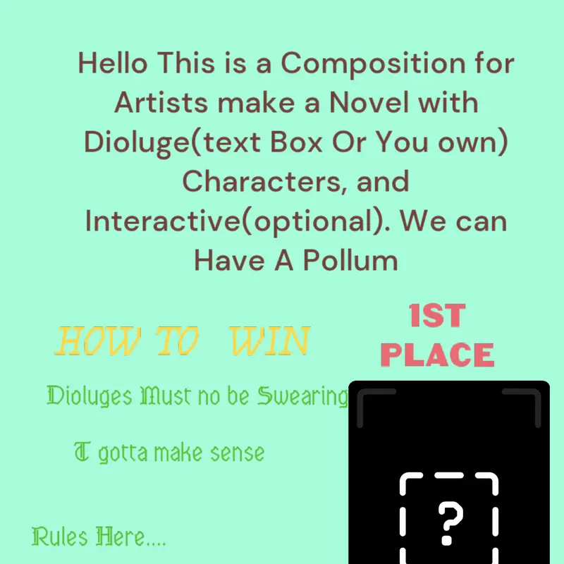 Story Competition by @Geralds-World