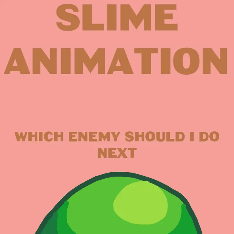 Green slime animation by @Fluffnutter