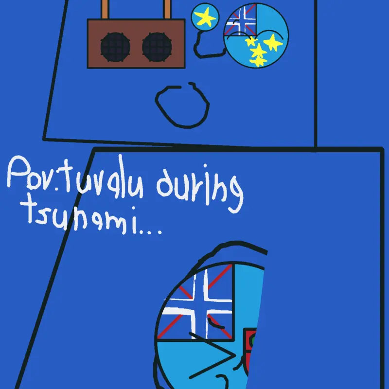 Tuvalu dancing during tsunami by @lyn_0fficial