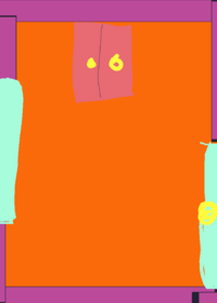 Purple and pink house
