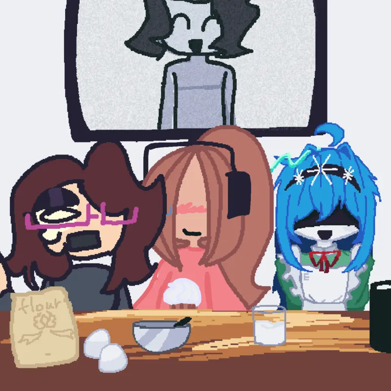 Baking a cake! by @Galaxy29