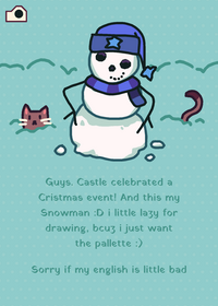 A my snowman :D I lazy for drawing and I...