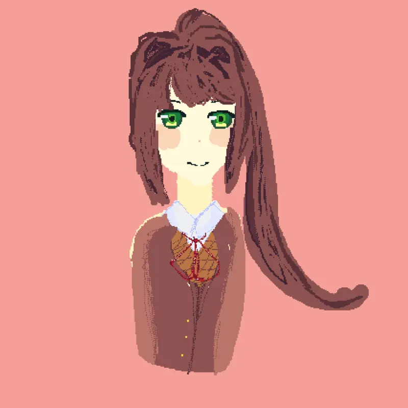 Monika, Just Monika you could say 👀 by @8_yo_11RUSTINISTUSSIN