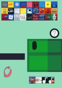 Feed the giant green cube