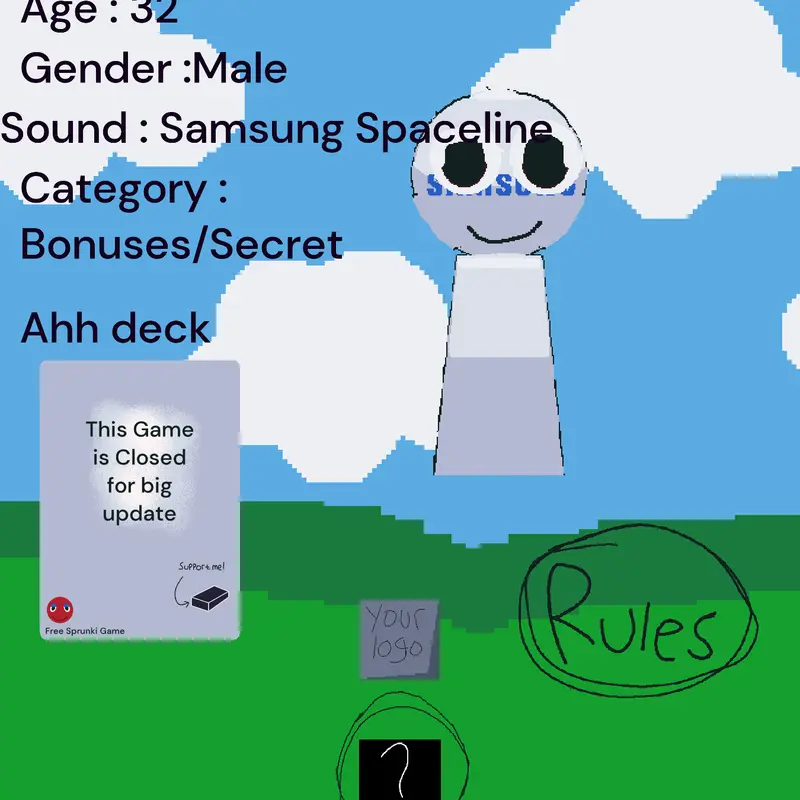 Sprunki Oc: Samsung by @vstvstvstbbdibsi