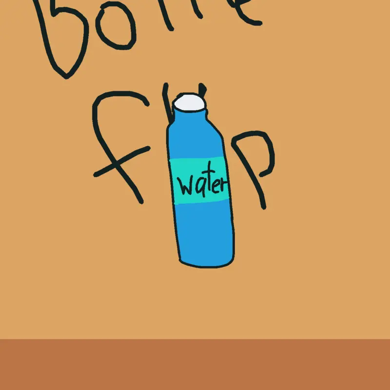 Bottle flip until you get it right by @ollie11