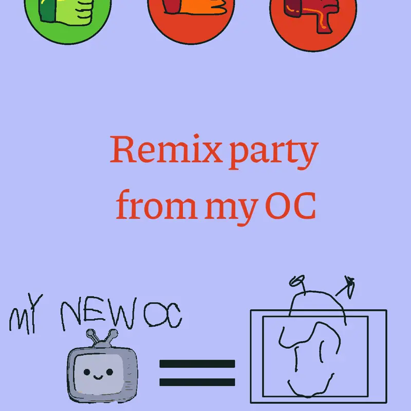 Remixed OC (my first time doing this) by @PurpleGuy77