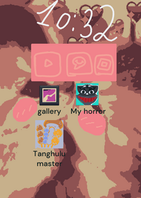Phone game "Probando my honor update"