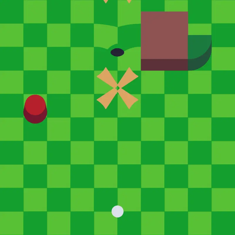 Randomly top-down golf v4 by @milk_lover