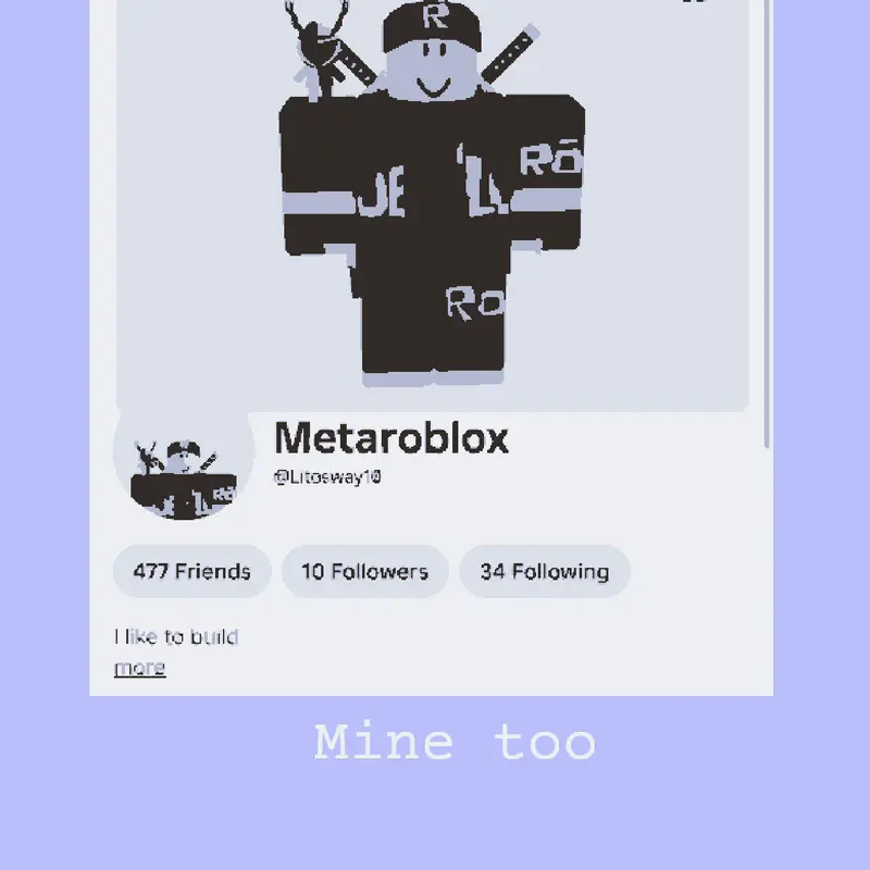 My RBLX account by @Kingcod