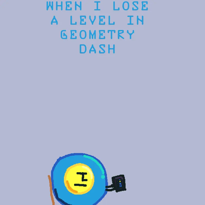 Geometry dash be like 😲😲😲✌️ by @mr_clock_guy