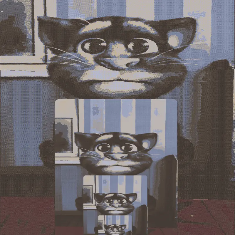 Talking Tom holding himself by @orbital_