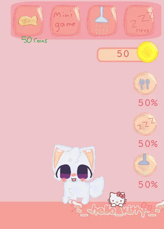 Take care of the cat by @-_-hello_kitty-_-