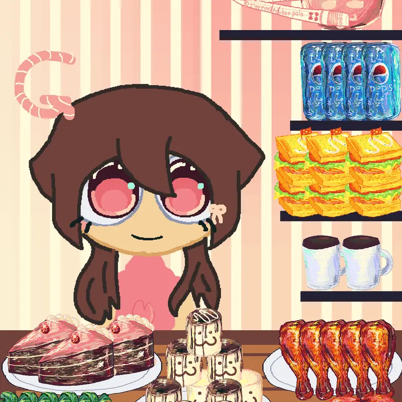 Eating game by @evelyncutepea