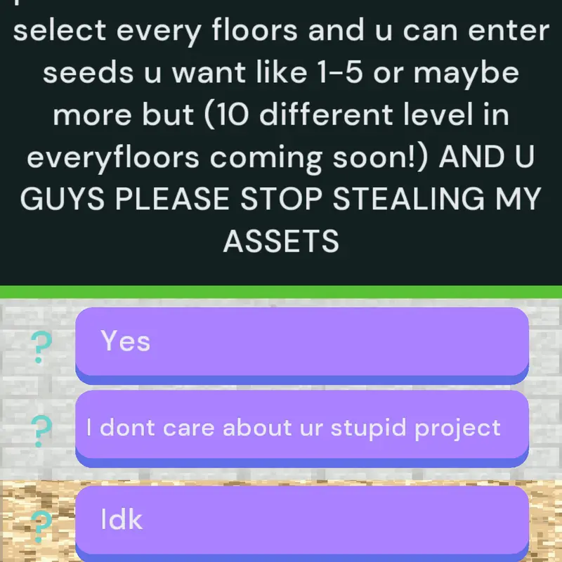 Game by @theguywhoplaysminecraft
