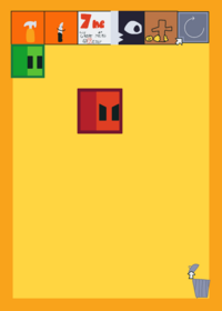 Red cube ragdoll (Sorry if I didn't post I...