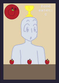 [ ] it's where you feed this dude apples...