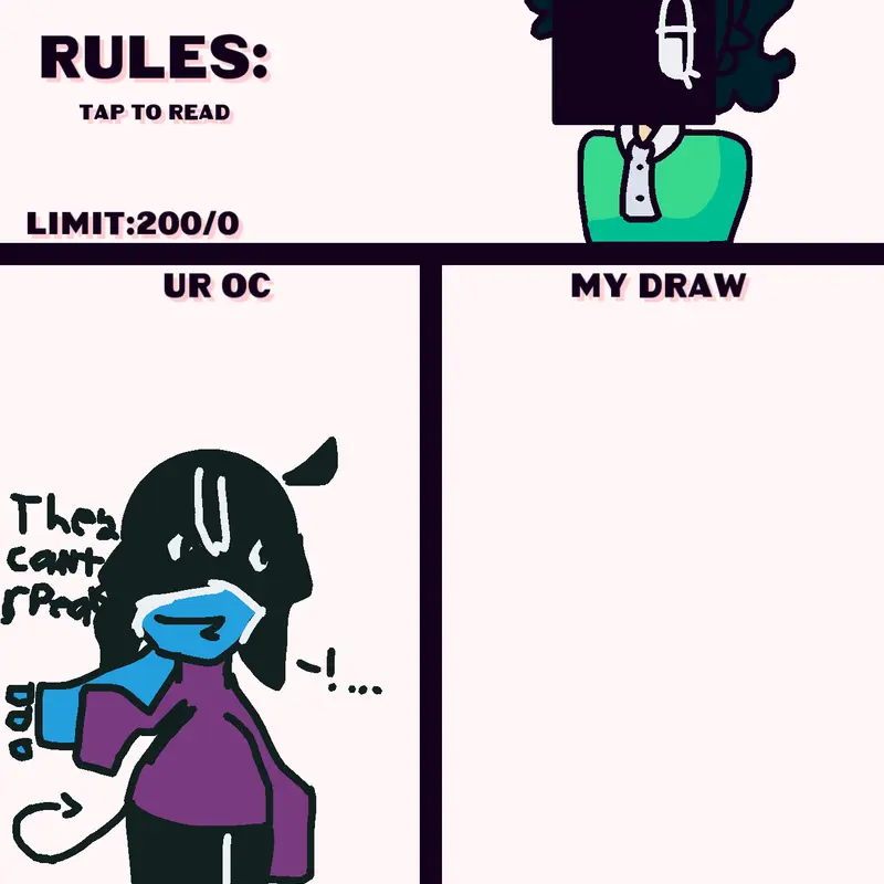 Drawing oc(siedo back only could) by @Yes_its-milo